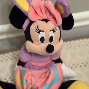 Disney Parks - BOTH Mickey & Minnie Easter Egg Bunny Stuffed Animals